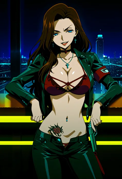 general,highres, ultra-detailed,very aesthetic,best quality ,best hands,best eyes,easynegative,
, anime cloring,anime screencap,
1girl solo,looking at viewer,,indoors,
Sophie Landel,brown_hair, short_hair, blue_eyes, lipstick, earrings, ,ear piercing, lo...