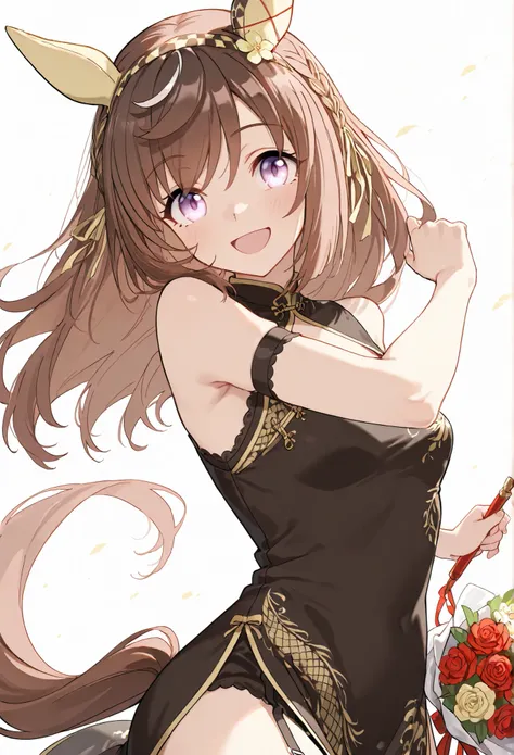 1woman:1.3}}}, ,{{{Buena Vista 1.5,Uma Musume:1.4,,Horse Ears,Horse Tail,}}},{{{A breasts:1.4}}},{{{masterpiece}}},{{{top quality}}}, {{Super Detailed}}, {{very delicate and beautiful}}}, {{{8k}}},{{{flat color:1.0}},{{{type-moon:1.5},{{{face focus:1.4}},{...
