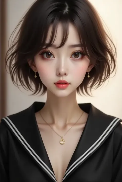 ショートヘアの女性 Flux v1.0