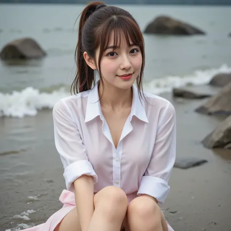 (Beautiful wet hair:1.10), (Drops of water dripping from my hair:1.10), (Ultra Details:1.30), (very high resolution:1.30), (Ultra Realistic Portrait Photos:1.25), ( super detailed and clear focus :1.20), (the woman in the center of the image:1.5), (studio ...