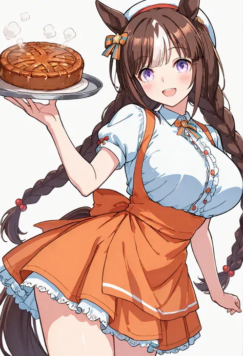 {{{1woman:1.3}}}, ,{{Hokko Tarumae:1.4,HOCKO TALMAE:1.5,Uma Musume:1.4,,Horse Ears,Horse Tail,}}},{{{Big breasts:1.4,large breasts:1.4}}},{{{masterpiece}}},{{{top quality}}}, {{Super Detailed}}, {{very delicate and beautiful}}}, {{{8k}}},{{{flat color:1.0}...