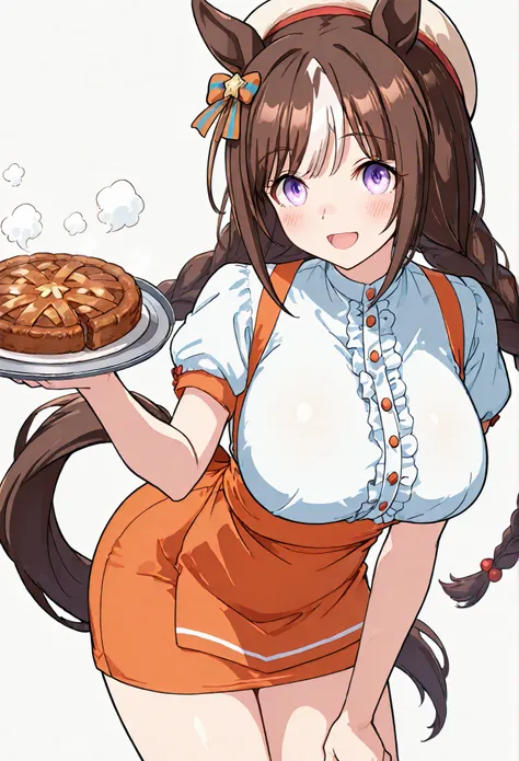 {{{1woman:1.3}}}, ,{{Hokko Tarumae:1.4,HOCKO TALMAE:1.5,Uma Musume:1.4,,Horse Ears,Horse Tail,}}},{{{Big breasts:1.4,large breasts:1.4}}},{{{masterpiece}}},{{{top quality}}}, {{Super Detailed}}, {{very delicate and beautiful}}}, {{{8k}}},{{{flat color:1.0}...