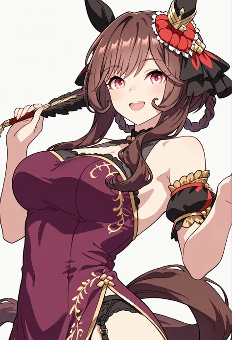 1woman:1.3}}}, ,{{{Gentildonna:1.5,Uma Musume:1.4,,Horse Ears,Horse Tail,}}},{{{Big breasts:1.4,large breasts:1.4}}},{{{masterpiece}}},{{{top quality}}}, {{Super Detailed}}, {{very delicate and beautiful}}}, {{{8k}}},{{{flat color:1.0}},{{{type-moon:1.5},{...
