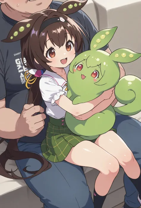 hinatsuru, training,,zundamon,voicevox,gbfpxnl,lazynsfw,{{character}} \(granblue fantasy\) ,hinatsuru, training,,zundamon,voicevox,very awa, masterpiece, best quality, newest,  highres, aburdres、1 、 medium brown hair 、 black headband with gold decoration o...