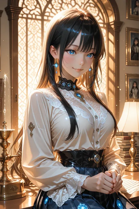masterpiece, anime artwork, score_9_up, score_8_up, flat anime style, 1girl, 20 years old, delicate Japanese facial features, soft angular jawline, high cheekbones with subtle definition, small refined nose, naturally arched eyebrows, large expressive sapp...