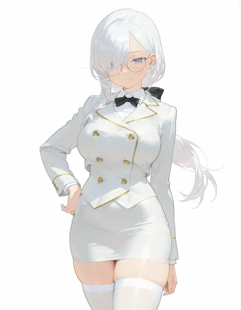 masterpiece, best quality, official anime illustration, (original character:1.2), (1girl:1.2), (solo:1.2), cowboy shot, from front, voluptuous body, large breasts, standing, rim light, sharp line-art, vivid cel shading, simple white background,
elegant mat...