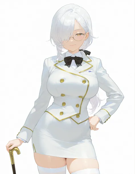 masterpiece, best quality, official anime illustration, (original character:1.2), (1girl:1.2), (solo:1.2), cowboy shot, from front, voluptuous body, large breasts, standing, rim light, sharp line-art, vivid cel shading, simple white background,
elegant mat...