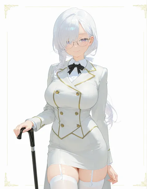 masterpiece, best quality, official anime illustration, (original character:1.2), (1girl:1.2), (solo:1.2), cowboy shot, from front, voluptuous body, large breasts, standing, rim light, sharp line-art, vivid cel shading, simple white background,
elegant mat...