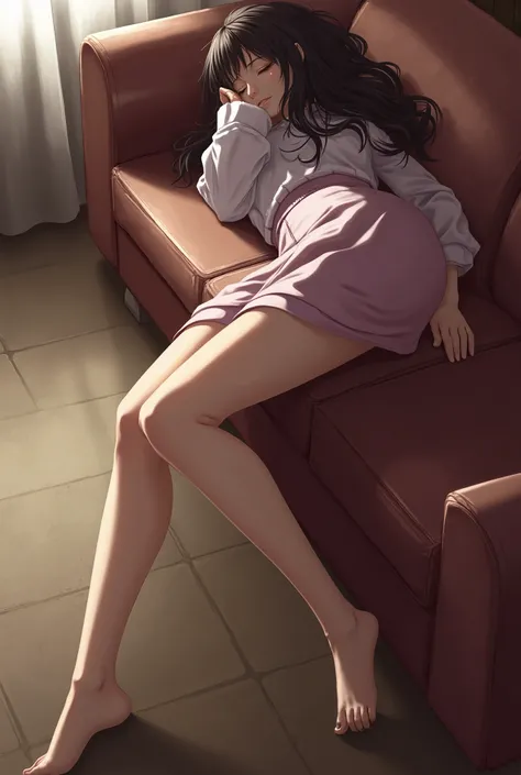 ((office)), masterpiece, 4k, sexy secretary mazinger, (small natural breasts of a robot), (tube skirt, light pink skirt , waist length skirt ), (white blouse), (big butt), (big breast), (thick legs, thick thighs, short legs), ((shot from below, rear zoom...