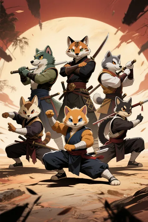 Ninja Furry Team Attack