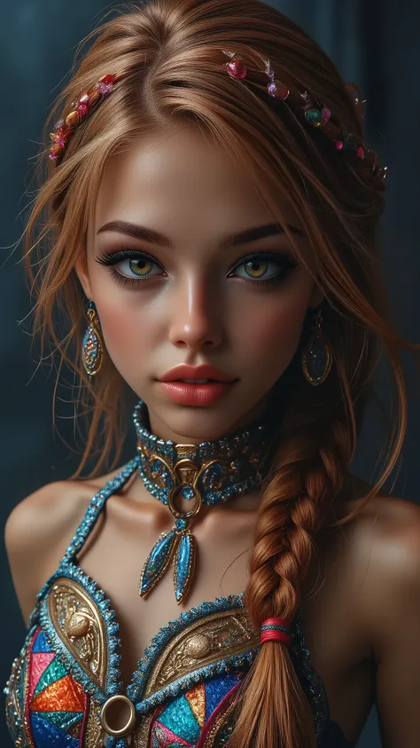 { [Style: "masterpiece, realistic, (photorealistic Realism), ultra-detailed, Hyper high resolution" - "(Hyper quality, intricate ultra-detailed digital art)"](Key Directive: - ("The priority is the anatomical accuracy and texture of the materials" - "Ultr...