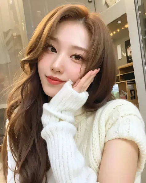 Minatozaki Sana, white skin, big and beautiful eyes, Full HD