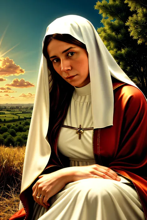 Real life virgin Mary looks at me in heaven knowing that i struggle