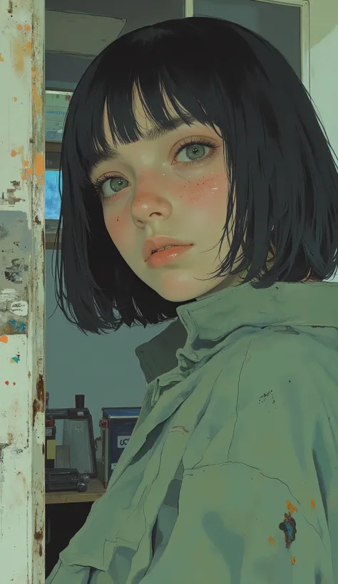 I got a bruise on my nose、crazy woman wearing a green jacket with a bruise on her nose, in pulp fiction 1 9 9 4, French Bob, French Bob hair, pulp fiction style, , pulp fiction,  Clarice Sterling ,  matrix (1999), cleans the scene from Twin Peaks, 11 peopl...