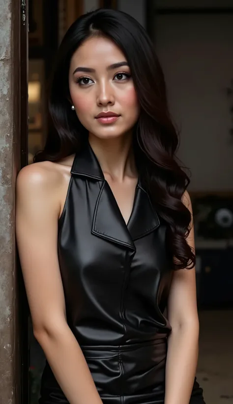 A beautiful Indian girl, 20 years old, fair skin, long black hair, big almond-shaped brown eyes, slim figure, heart-shaped face, soft natural makeup, ultra realistic, high detail, consistent face, photorealistic, full body, same character,Aesthetic female ...