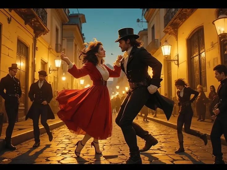   A small square of a provincial town on Friday evening turns into a stage for an improvised musical for a librarian and a bandit in love, passers-by start dancing, gendarmes shrug their shoulders