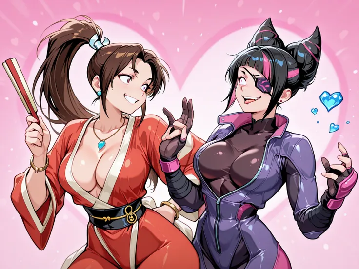 Juri Han (ジュリ・ハン) and Mai Shiranui (舞 しらぬい) Collection Group+ all outfits!!! | Illustrious | v1