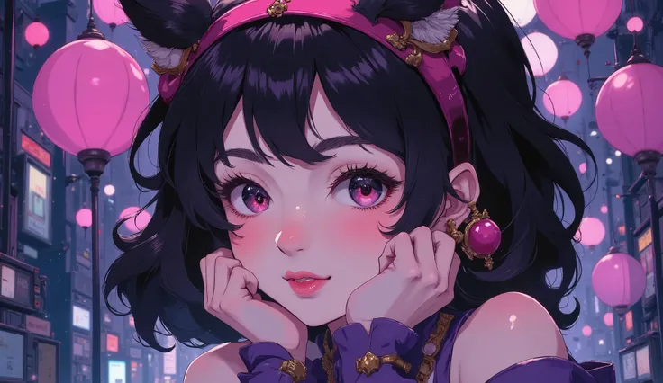 Anime art,anime style,Tuts tuts tem um gosto meio roxo ( Lulu league of legends )