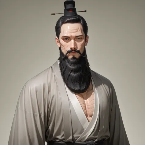 very aesthetic, 걸작, 고해상도, 8k 해상도, high contrast, (semi-realistic), newest, koreanai, best_quality, finely_detailed_eyes_and_detailed_face, (1 chinese old_man), solo, (wrinkles:1.5), mature skin, short_hair, (no bangs, forehead exposed), big beard, mustach...