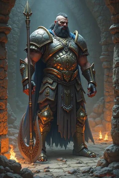 Male Goliath paladin