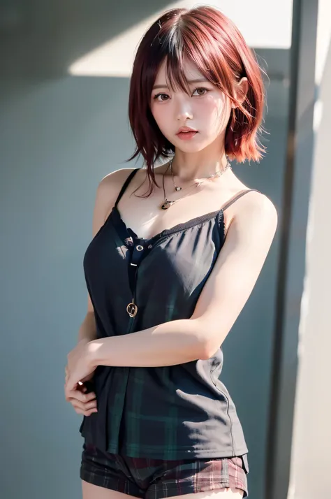 (top quality、8k、32K、masterpiece)、(realistic)、(realistic:1.2)、(high resolution)、very detailed、 very cute face and eyes、1 、round face、tight waist、Delicate Body、(close、top quality、attention to detail、rich skin details)、(top quality、8k、Oil:1.2)、(realistic、real...