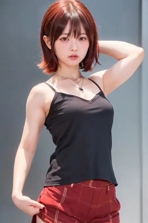 (top quality、8k、32K、masterpiece)、(realistic)、(realistic:1.2)、(high resolution)、very detailed、 very cute face and eyes、1 、round face、tight waist、Delicate Body、(close、top quality、attention to detail、rich skin details)、(top quality、8k、Oil:1.2)、(realistic、real...