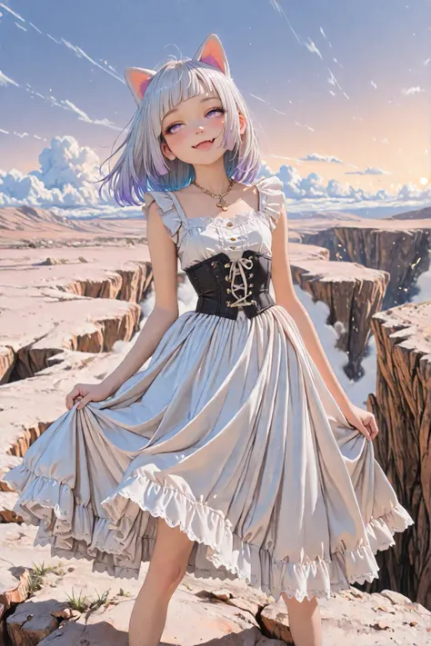 ((Masterpiece)), ((best quality, amazing quality)) ((very aesthetic, absurdres, newest, detailed background)), ((realistic, photorealistic, realistic shading)), (8K), ((1girl)), cute young Girl, (Healthy Gaunt body, Textured skin, small breast, tilt head),...