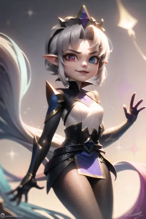 Elyra , The Sovereign of the Threshold, is ancient multiverse entity with the appearance of a young princess Cosmic with golden eyes and blue hair with gold sparkles, that floats between realities as the guardian of an inevitable destiny. Although she is u...