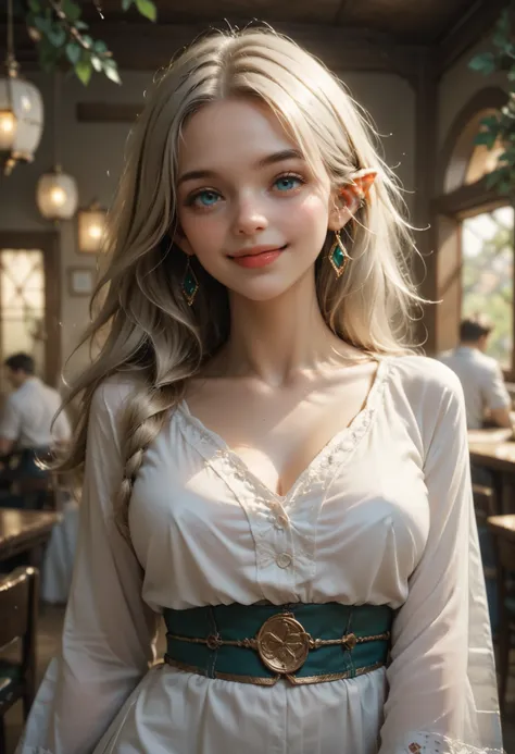 A sacred and enchanting dark elf, Fearless smile