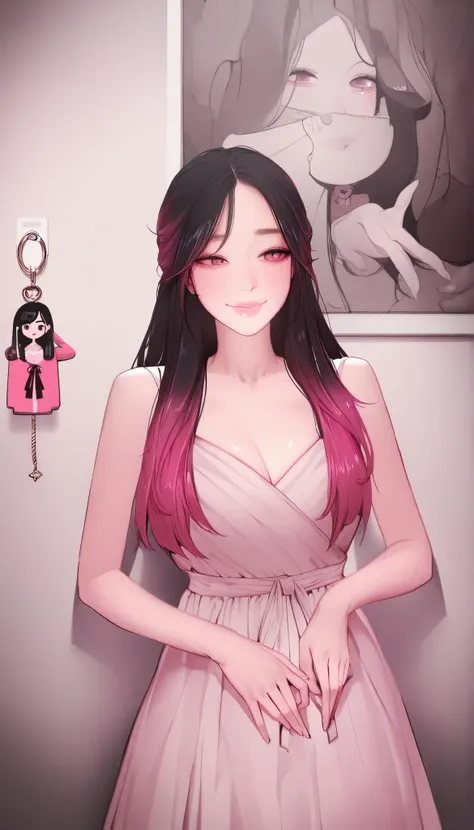masterpiece、top quality、High precision in selection、high quality images、8k, 1 woman、perfect hands、 skin and clothing texture 、 beautiful eye expression 、Shiny latte-colored hair,long hair, Manga inspired by Lee Jong Suk, trending on deviantArt, realism, d...