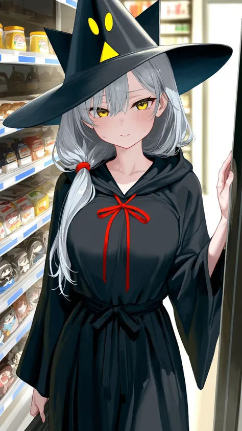 8K (high resolution) (Super Detailed) (masterpiece) (top quality) detailed eyes detailed face Detailed hands Delicate hair detailed wrinkles on clothes very elaborate body standing against a bookcase fine skin (solo) early 10s yellow eyes Childish appeara...