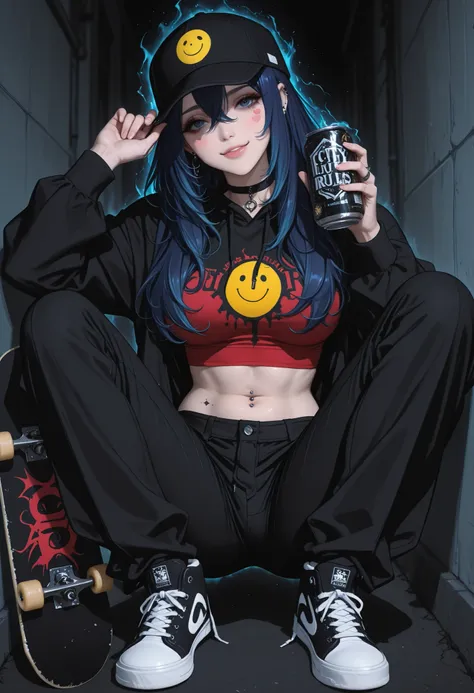Nome: Vex. Female Gender. Race: Succubus Urbana. Idade Aparente: 21 anos. Pele: Clara,  almost pale , com aura fria. Estilo: Skater rebelde, sexy e provocante. Visual: Long dark blue hair, fringe covering one eye. Olhos penetrantes, maquiagem pesada. Tight...
