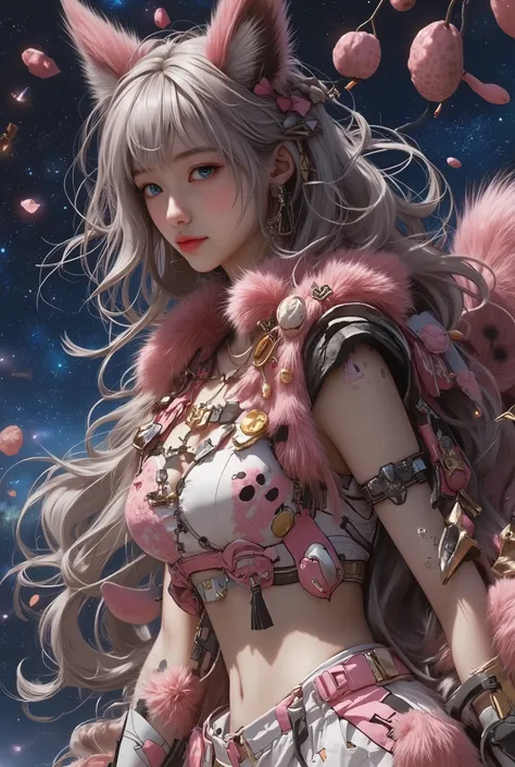 Anime, Anime style, masterpiece, best Quality, beautiful detailed eyes, beautiful detailed lips, very detailed eyes and face, Quality_masterpiece, detailed depiction of skin, solo, covered in fur, anthro, covered in fur leopard, Woman, Young adult, pin...