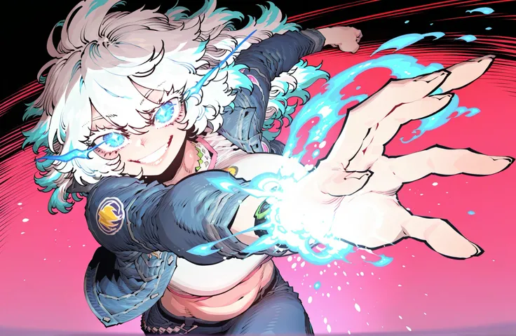 expressive eyes, expressive (bright blue) eyes, detailed eyes, anime eyes, douyin eyes, high detail eyes, multicolored iris, detailed iris,long eyelashes,big white eyelashes, full lashes,Glowing, glowing eyes,Lightrider in Casual Style from fortnite,curvy ...