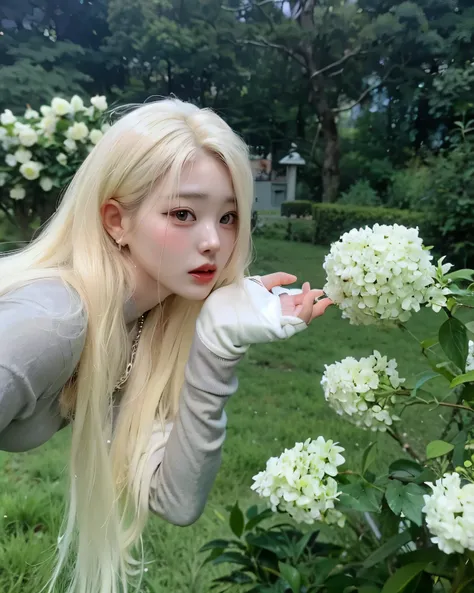 Jang Wonyoung, white skin, big and beautiful eyes