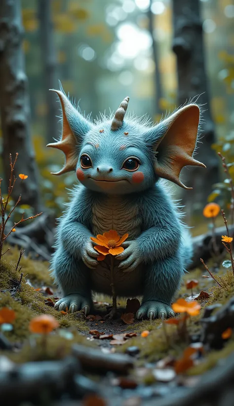 live-action、real、8K、HDR、cute monsters live in the woods