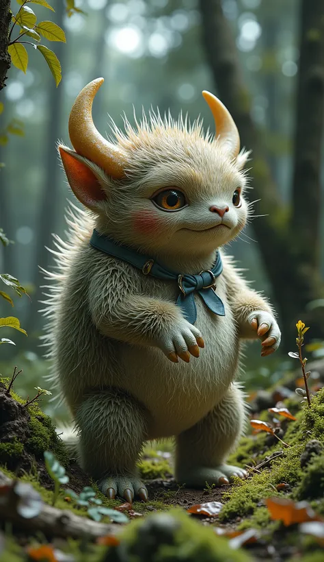 live-action、real、8K、HDR、cute monsters live in the woods