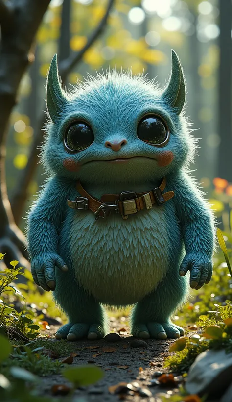 live-action、real、8K、HDR、cute monsters live in the woods