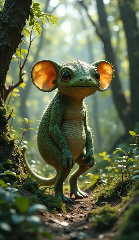 live-action、real、8K、HDR、cute monsters live in the woods