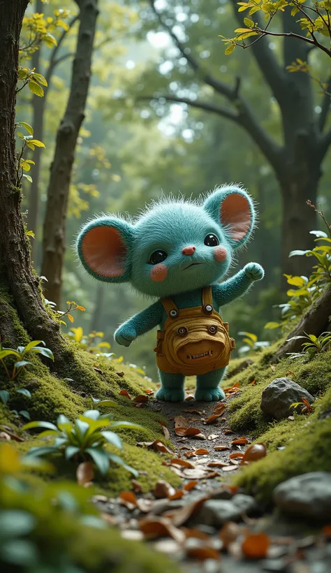live-action、real、8K、HDR、Cute monsters are dancing in the woods