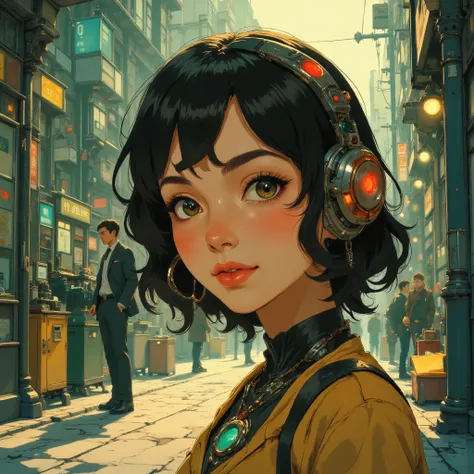 Anime art,anime style,(mestra:1.2),(The highest quality),(super detalhado),(Ultra-high resolution),(best illustrations),8k,papel de parede,Beautiful female cyborg,corpo inteiro,psychedelic,Arte vetorial,Highest quality layered textures,progressivo,estouro,...