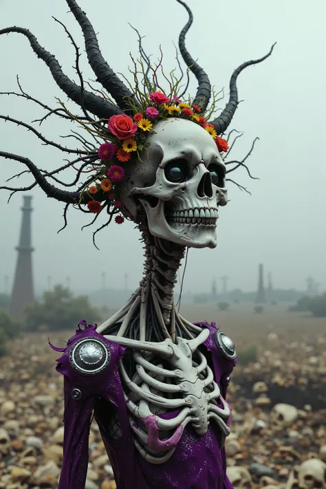 Macabre, ultra-realistic, cinematography, realism, photo-realistic, cinematic photography, realistic, hyperrealism. A very striking and beautiful figure with an intricately elongated and skeletal body that creates a dramatic and surreal impression. The sk...