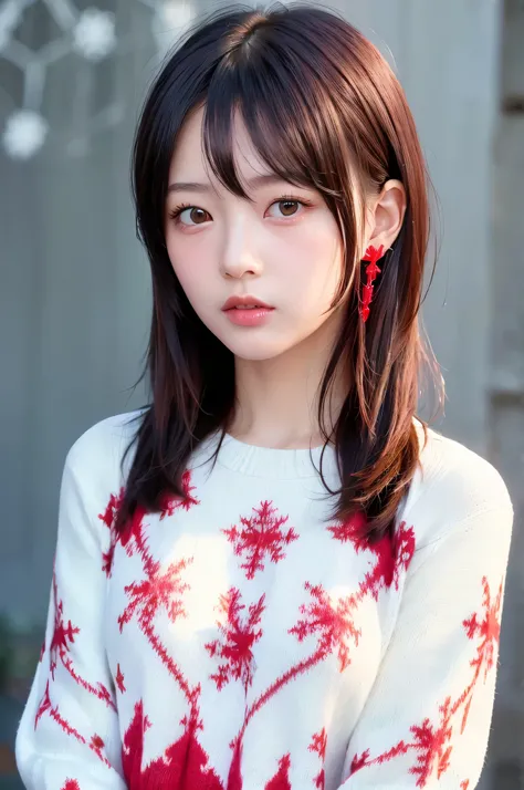 (top quality、8k、32K、masterpiece)、(realistic)、(realistic:1.2)、(high resolution)、very detailed、 very cute face and eyes、1 、round face、tight waist、Delicate Body、(close、top quality、attention to detail、rich skin details)、(top quality、8k、Oil:1.2)、(realistic、real...