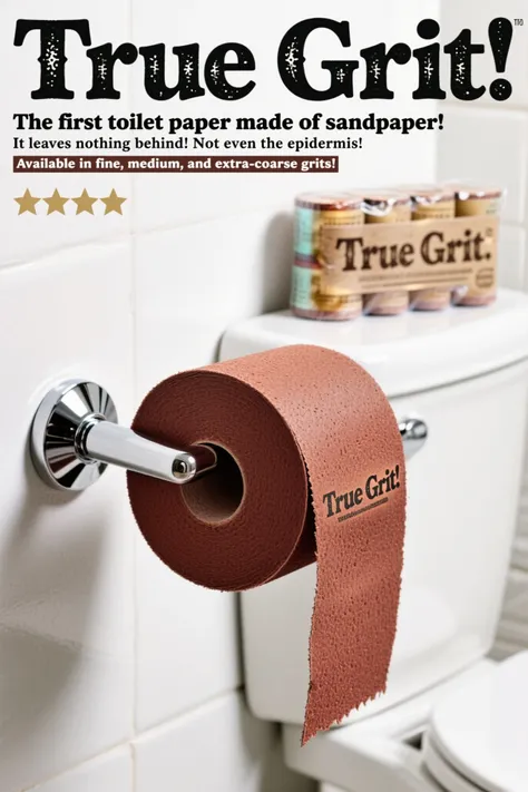 Toilet Paper Made of Sandpaper