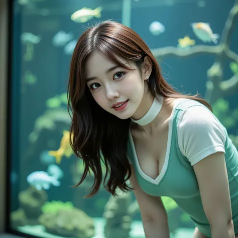 NSFW, (Uncensored), (Top Quality), (Ultra-Precise CG 16K Wallpaper), (Realistic), (High Saturation), (Sharp), Beautiful Detailed Shading, Beautiful Natural Lighting, Beautiful Detail Glow, Natural Light, Depth of Field, Zoom in, (Mature 24 year old woman, ...