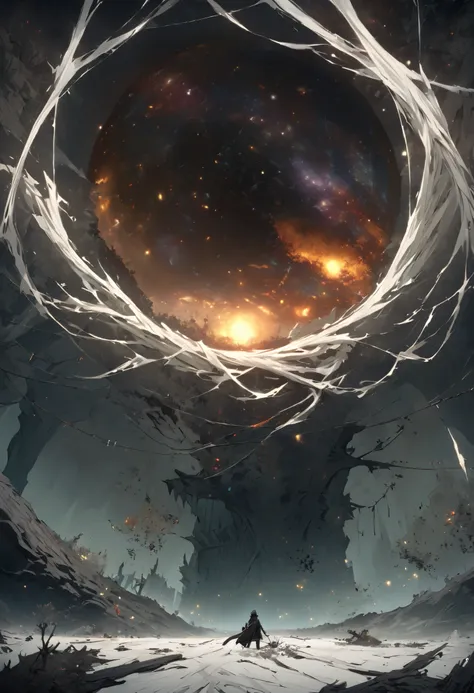 the environment is An immensity made of threads stretched in the void, Each thread is a broken link between two worlds. As they venture there, travelers can hear frozen thoughts Or walked in the memories of others. Some threads lead to pockets of alternate...