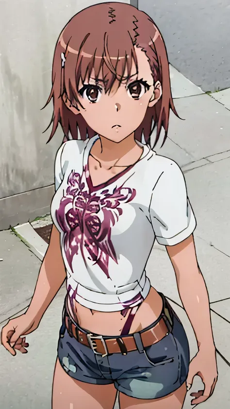 (masterpiece, best quality, high resolution, 8k:1.2), (anime coloring:1.2), highly detailed, beautiful eyes, perfect eyes, fine eyes, brown eyes, featuring big highlights, detailed face, highly detailed, fine eyes, symmetrical eyes, one girl, alone, Misaka...