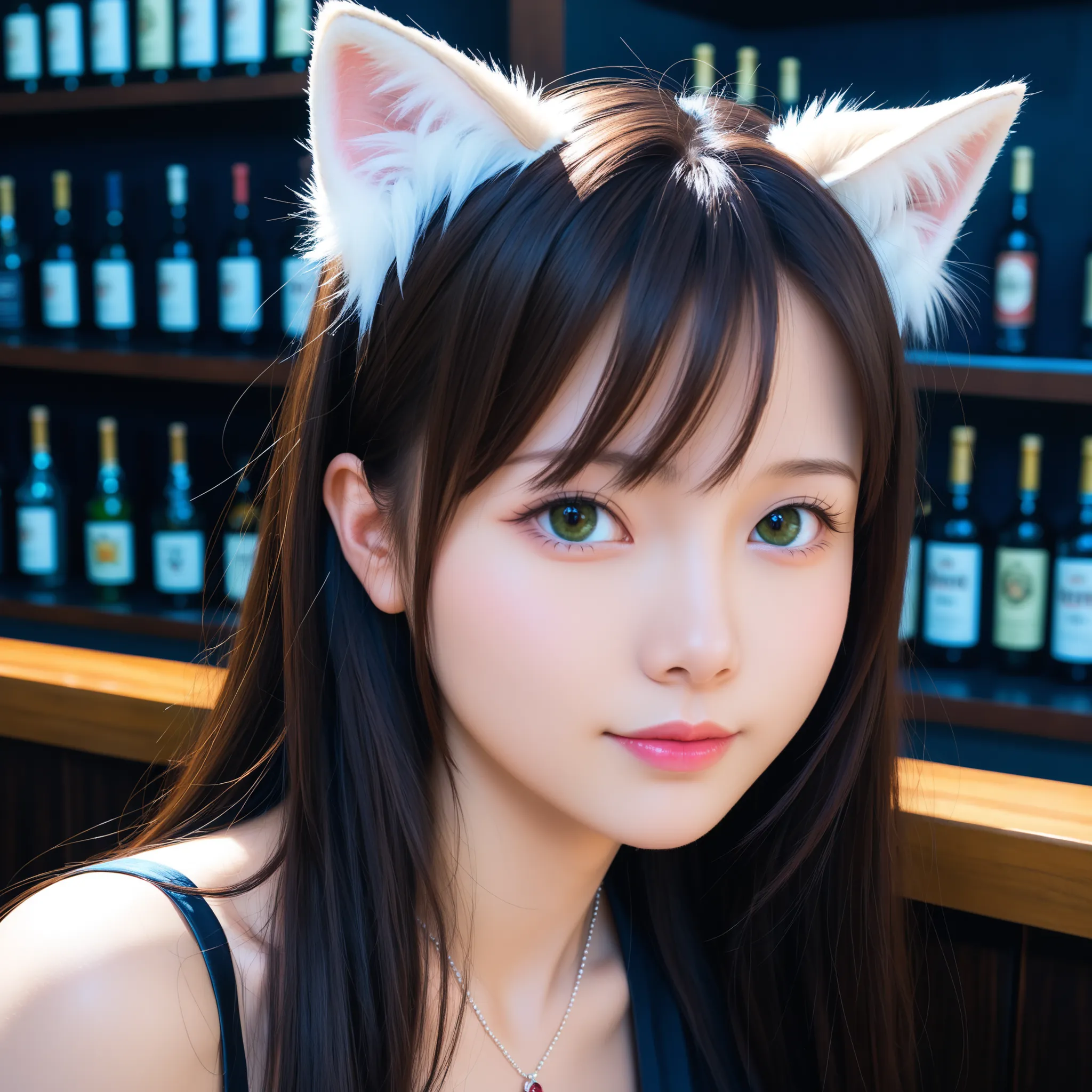 Islay ,Alien Bar,Akari_SDXL,score_9, score_8_up, score_7_up,
20 years old, 8k, high resolution, beautiful girl, 1girl, solo, brown hair、bartenderのセクシーな服
1girl, detailed face, Beautiful Female Face, bartender、Cat ears、 stares at the viewer,
photorealistic, ...