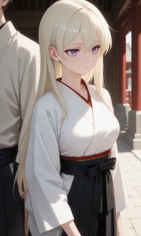 masterpiece, newest, Best Resolution, HD Quality, good lighting, safe. beautiful, adult, anime, good anatomy, . Long hair to the back, light ash blonde hair. purple eyes, dark eyelashes, piel clara, slim build, Medium Breasts Size D. woman is 20 years old,...