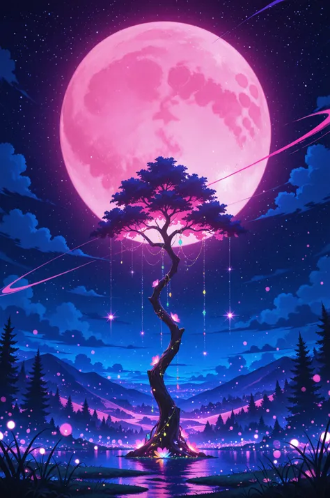 paint (strokes)+, atmosphere, nature scenery, aspect ratio 1:1, raytracing, Bokeh, smooth, (colorful), (detailed complex busy background: 0.8), fantasy flowers, (night:1.4), intricate details, beautiful glitters, flat illustration, detail love, (ultra-deta...